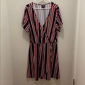 Striped Wrap Dress